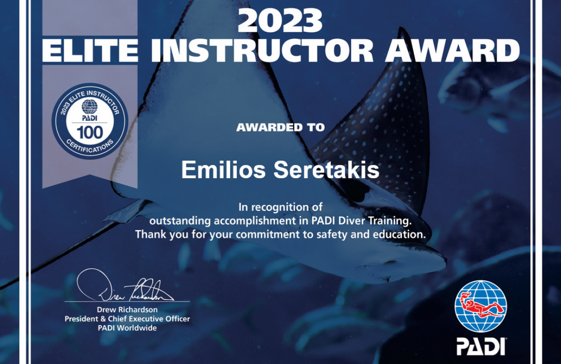 elite-padi-instructor-award-2023-dive-greece