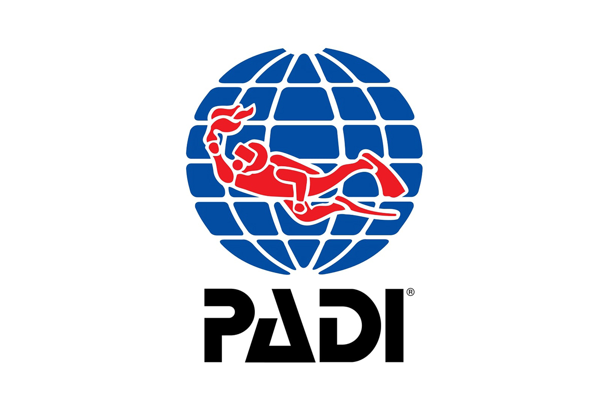 PADI logo – international scuba diving training and certification organization.